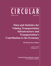 Data and Statistics for Valuing Transportation Infrastructure and Transportation's Contribution to the Economy
