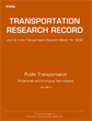 Public Transportation: Paratransit and Emerging Technologies 2015