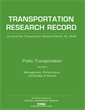 Public Transportation, Volume 3: Management, Performance, and Quality of Service