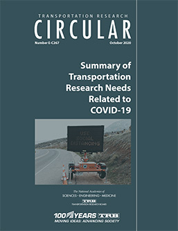 Summary of Transportation Research Needs Related to COVID-19