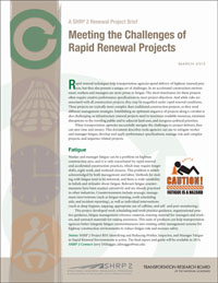 Meeting the Challenges of Rapid Renewal Projects