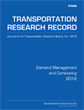 Demand Management and Carsharing 2012