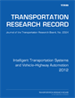 Intelligent Transportation Systems and Vehicle–Highway Automation 2012