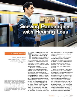 TR News 337 January-February 2022: Serving Passengers with Hearing Loss