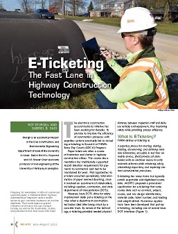 TR News 340: E-Ticketing: The Fast Lane in Highway Construction Technology