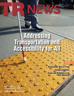 TR News 346 July-August 2023: Addressing Transportation and Accessibility for All