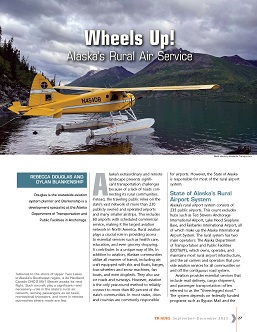 TR News 347: Wheels Up! Alaska’s Rural Air Service