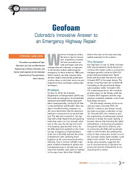 TR News 347: Geofoam: Colorado’s Innovative Answer to an Emergency Highway Repair