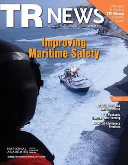 TR News 348 January-March 2024: Improving Maritime Safety cover and table of contents now available online