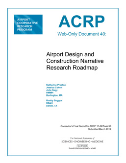 Airport Design and Construction Narrative Research Roadmap