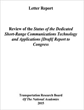 Review of the USDOT Report on Connected Vehicle Initiative Communications Systems Deployment