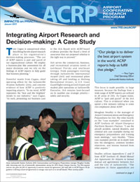 Impacts on Practice: Integrating Airport Research and Decision-making: A Case Study