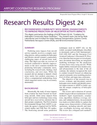 Recommended Community Noise Model Enhancements to Improve Prediction of Helicopter Activity Impacts