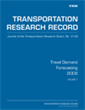 Travel Demand Forecasting 2009, Volume 1