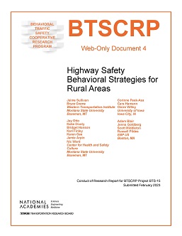 Highway Safety Behavioral Strategies for Rural Areas