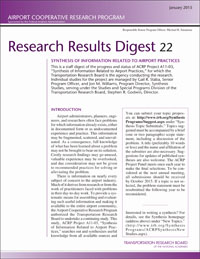 Synthesis of Information Related to Airport Practices: 2015