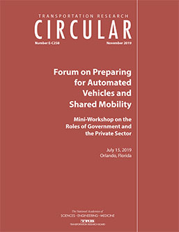 Forum on Preparing for Automated Vehicles and Shared Mobility