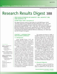 Precision Estimates of AASHTO T 201, AASHTO T 202, and AASHTO T 49