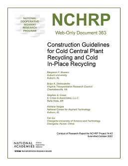 Construction Guidelines for Cold Central Plant Recycling and Cold In-Place Recycling