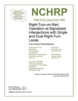 Right-Turn-on-Red Operation at Signalized Intersections with Single and Dual Right-Turn Lanes: Evaluating Performance