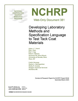 Developing Laboratory Methods and Specification Language to Test Tack Coat Materials