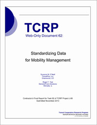 Standardizing Data for Mobility Management