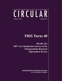 TRIS Turns 40: Results of a 2007 User Satisfaction Survey on the Transportation Research Information Service