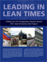 Leading in Lean Times: Findings from the Transportation Research Board's 2011 State Partnership Visits Program
