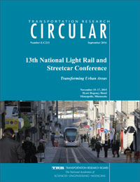 13th National Light Rail and Streetcar Conference: Transforming Urban Areas